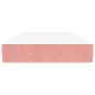 vidaXL Taschenfederkernmatratze Rosa 90x200x20 cm Samt vidaXL Taschenfederkernmatratze Rosa 90x200x20 cm Samt