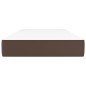 vidaXL Taschenfederkernmatratze Braun 80x200x20 cm Kunstleder vidaXL Taschenfederkernmatratze Braun 80x200x20 cm Kunstleder