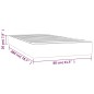 vidaXL Taschenfederkernmatratze Braun 80x200x20 cm Kunstleder vidaXL Taschenfederkernmatratze Braun 80x200x20 cm Kunstleder