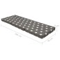 vidaXL 3-teilige Klappmatratze 190×70×9 cm Grau vidaXL 3-teilige Klappmatratze 190×70×9 cm Grau
