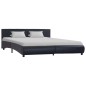Bettgestell Schwarz Kunstleder 180 x 200 cm Bettgestell Schwarz Kunstleder 180 x 200 cm