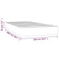 vidaXL Taschenfederkernmatratze Weiß 100x200x20 cm Kunstleder vidaXL Taschenfederkernmatratze Weiß 100x200x20 cm Kunstleder