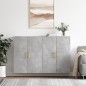 Wandschränke 2 Stk. Betongrau 69,5x34x90 cm Wandschränke 2 Stk. Betongrau 69,5x34x90 cm
