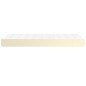 vidaXL Taschenfederkernmatratze Creme 100x200x20 cm Kunstleder vidaXL Taschenfederkernmatratze Creme 100x200x20 cm Kunstleder