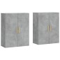 Wandschränke 2 Stk. Betongrau 69,5x34x90 cm Wandschränke 2 Stk. Betongrau 69,5x34x90 cm