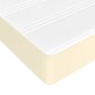 vidaXL Taschenfederkernmatratze Creme 90x200x20 cm Kunstleder vidaXL Taschenfederkernmatratze Creme 90x200x20 cm Kunstleder
