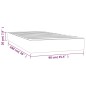 vidaXL Taschenfederkernmatratze Dunkelblau 90x190x20 cm Samt vidaXL Taschenfederkernmatratze Dunkelblau 90x190x20 cm Samt