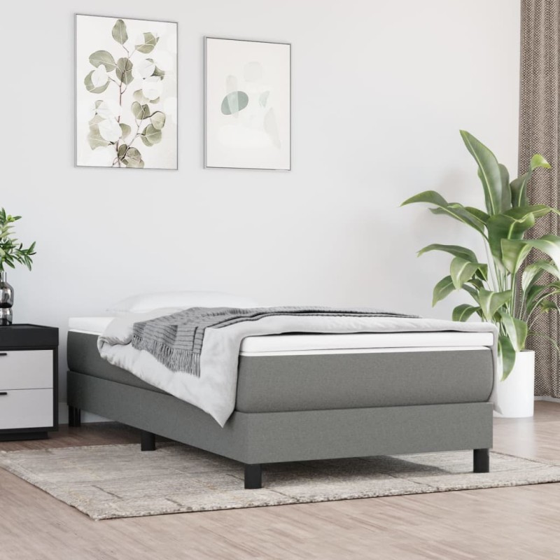 vidaXL Taschenfederkernmatratze Dunkelgrau 80x200x20 cm Stoff vidaXL Taschenfederkernmatratze Dunkelgrau 80x200x20 cm Stoff