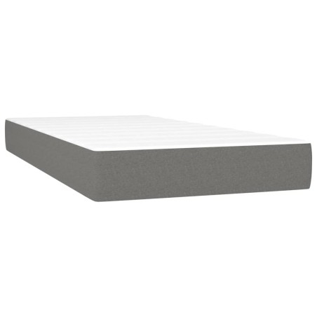 vidaXL Taschenfederkernmatratze Dunkelgrau 80x200x20 cm Stoff