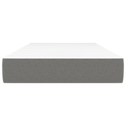 vidaXL Taschenfederkernmatratze Dunkelgrau 90x190x20 cm Stoff