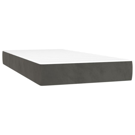 vidaXL Taschenfederkernmatratze Dunkelgrau 80x200x20 cm Samt