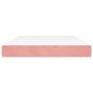 vidaXL Taschenfederkernmatratze Rosa 140x190x20 cm Samt vidaXL Taschenfederkernmatratze Rosa 140x190x20 cm Samt