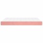vidaXL Taschenfederkernmatratze Rosa 140x190x20 cm Samt vidaXL Taschenfederkernmatratze Rosa 140x190x20 cm Samt