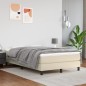 vidaXL Taschenfederkernmatratze Creme 120x200x20 cm Kunstleder vidaXL Taschenfederkernmatratze Creme 120x200x20 cm Kunstleder