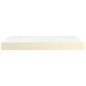 vidaXL Taschenfederkernmatratze Creme 120x200x20 cm Kunstleder vidaXL Taschenfederkernmatratze Creme 120x200x20 cm Kunstleder