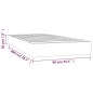 vidaXL Taschenfederkernmatratze Dunkelgrau 90x200x20 cm Samt vidaXL Taschenfederkernmatratze Dunkelgrau 90x200x20 cm Samt