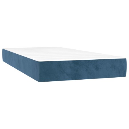vidaXL Taschenfederkernmatratze Dunkelblau 80x200x20 cm Samt
