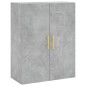Wandschränke 2 Stk. Betongrau 69,5x34x90 cm Wandschränke 2 Stk. Betongrau 69,5x34x90 cm
