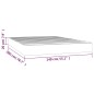 vidaXL Taschenfederkernmatratze Braun 140x200x20 cm Kunstleder vidaXL Taschenfederkernmatratze Braun 140x200x20 cm Kunstleder