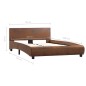 vidaXL Bettgestell Braun Kunstleder 120×200 cm vidaXL Bettgestell Braun Kunstleder 120×200 cm