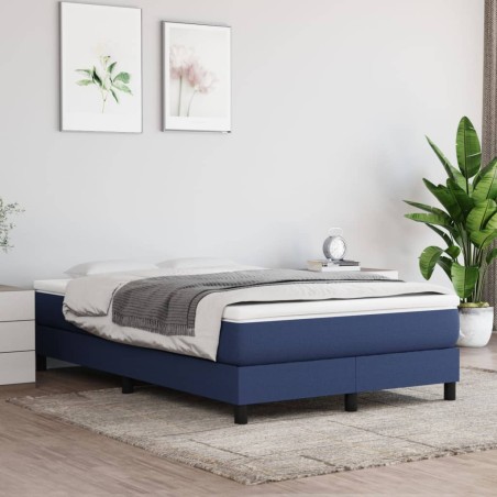 vidaXL Taschenfederkernmatratze Blau 120x200x20 cm Stoff