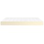 vidaXL Taschenfederkernmatratze Creme 140x200x20 cm Kunstleder vidaXL Taschenfederkernmatratze Creme 140x200x20 cm Kunstleder