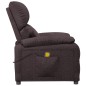 Massagesessel Dunkelbraun Stoff Massagesessel Dunkelbraun Stoff