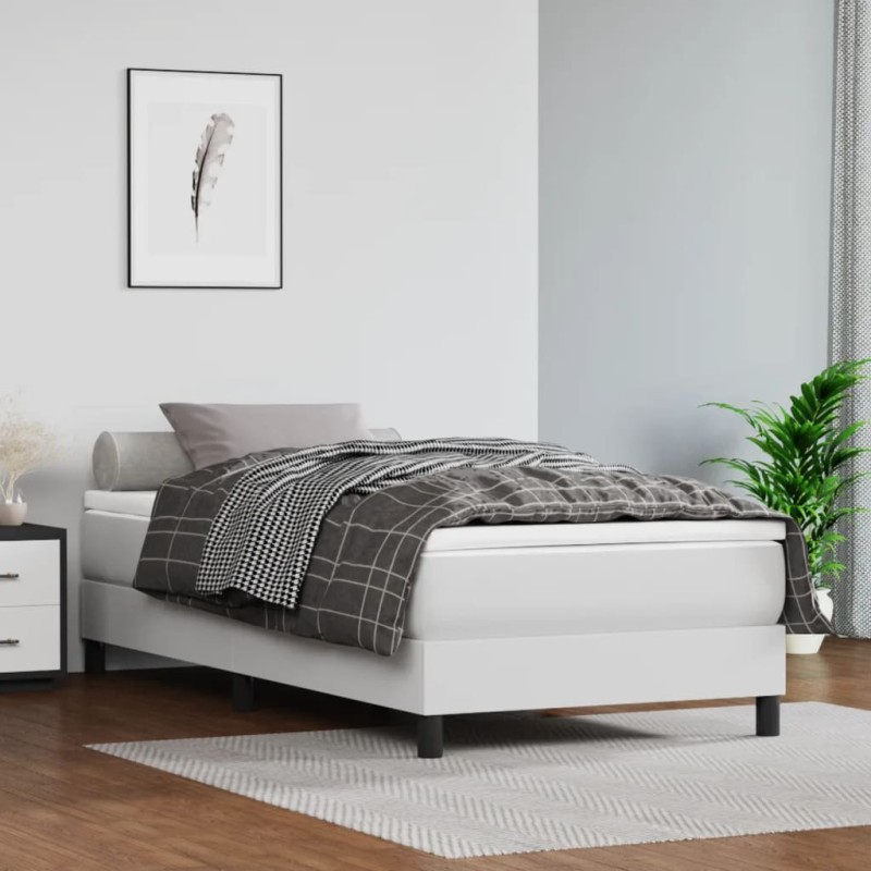 vidaXL Taschenfederkernmatratze Weiß 80x200x20 cm Kunstleder vidaXL Taschenfederkernmatratze Weiß 80x200x20 cm Kunstleder