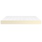 vidaXL Taschenfederkernmatratze Creme 160x200x20 cm Kunstleder vidaXL Taschenfederkernmatratze Creme 160x200x20 cm Kunstleder
