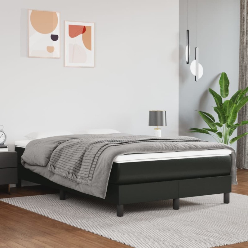 vidaXL Taschenfederkernmatratze Schwarz 120x200x20 cm Kunstleder vidaXL Taschenfederkernmatratze Schwarz 120x200x20 cm Kunstleder