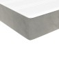 vidaXL Taschenfederkernmatratze Hellgrau 140x190x20 cm Samt vidaXL Taschenfederkernmatratze Hellgrau 140x190x20 cm Samt