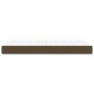 vidaXL Taschenfederkernmatratze Dunkelbraun 100x200x20 cm Stoff vidaXL Taschenfederkernmatratze Dunkelbraun 100x200x20 cm Stoff
