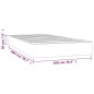 vidaXL Taschenfederkernmatratze Dunkelbraun 100x200x20 cm Stoff vidaXL Taschenfederkernmatratze Dunkelbraun 100x200x20 cm Stoff