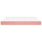 vidaXL Taschenfederkernmatratze Rosa 160x200x20 cm Samt vidaXL Taschenfederkernmatratze Rosa 160x200x20 cm Samt