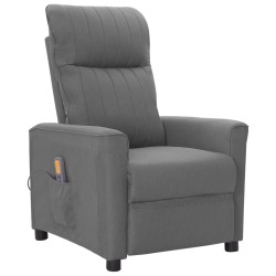 Massagesessel Hellgrau Stoff