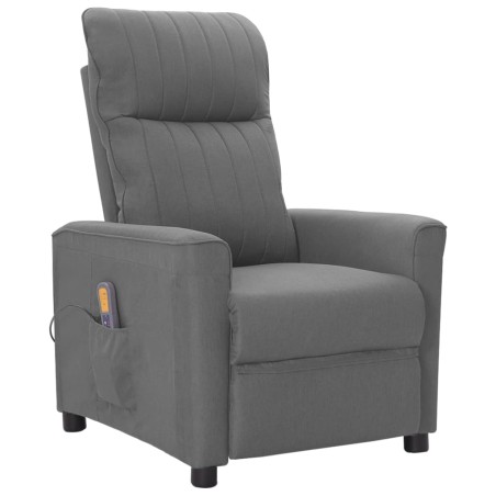 Massagesessel Hellgrau Stoff