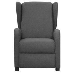 Massagesessel Dunkelgrau Stoff