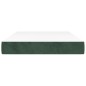 vidaXL Taschenfederkernmatratze Dunkelgrün 120x200x20 cm Samt vidaXL Taschenfederkernmatratze Dunkelgrün 120x200x20 cm Samt