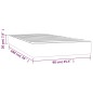 vidaXL Taschenfederkernmatratze Schwarz 90x190x20 cm Stoff vidaXL Taschenfederkernmatratze Schwarz 90x190x20 cm Stoff