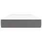 vidaXL Taschenfederkernmatratze Grau 100x200x20 cm Kunstleder vidaXL Taschenfederkernmatratze Grau 100x200x20 cm Kunstleder
