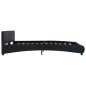 Bettgestell Schwarz Kunstleder 160 x 200 cm Bettgestell Schwarz Kunstleder 160 x 200 cm