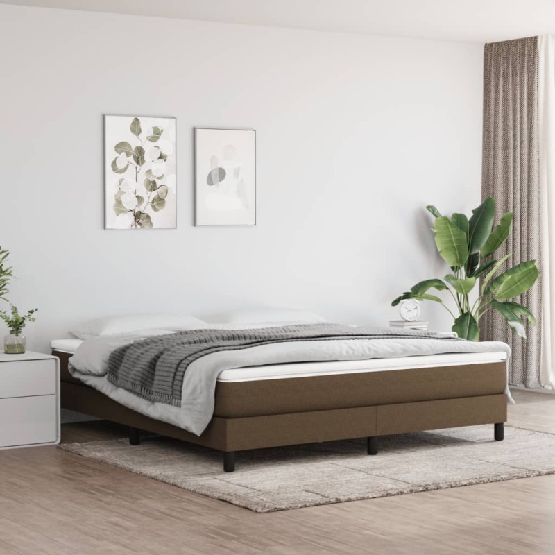 vidaXL Taschenfederkernmatratze Dunkelbraun 180x200x20 cm Stoff vidaXL Taschenfederkernmatratze Dunkelbraun 180x200x20 cm Stoff