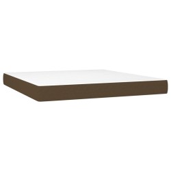 vidaXL Taschenfederkernmatratze Dunkelbraun 160x200x20 cm Stoff