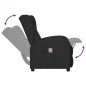 Ohrensessel mit Massagefunktion Schwarz Kunstleder Ohrensessel mit Massagefunktion Schwarz Kunstleder
