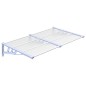 vidaXL Türvordach Grau und Transparent 152,5x90 cm Polycarbonat vidaXL Türvordach Grau und Transparent 152,5x90 cm Polycarbonat