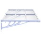 vidaXL Türvordach Grau und Transparent 152,5x90 cm Polycarbonat vidaXL Türvordach Grau und Transparent 152,5x90 cm Polycarbonat