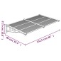 vidaXL Türvordach Grau und Transparent 152,5x90 cm Polycarbonat vidaXL Türvordach Grau und Transparent 152,5x90 cm Polycarbonat