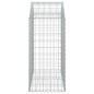 vidaXL Gabione mit Hochbogen 100x50x100/120 cm Verzinktes Eisen vidaXL Gabione mit Hochbogen 100x50x100/120 cm Verzinktes Eisen