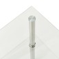 vidaXL Beistelltisch mit 2 Ablagen Transparent 38x38x50 cm Hartglas vidaXL Beistelltisch mit 2 Ablagen Transparent 38x38x50 cm Hartglas