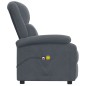 vidaXL Massagesessel Elektrisch Dunkelgrau Samt vidaXL Massagesessel Elektrisch Dunkelgrau Samt